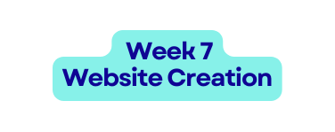 Week 7 Website Creation